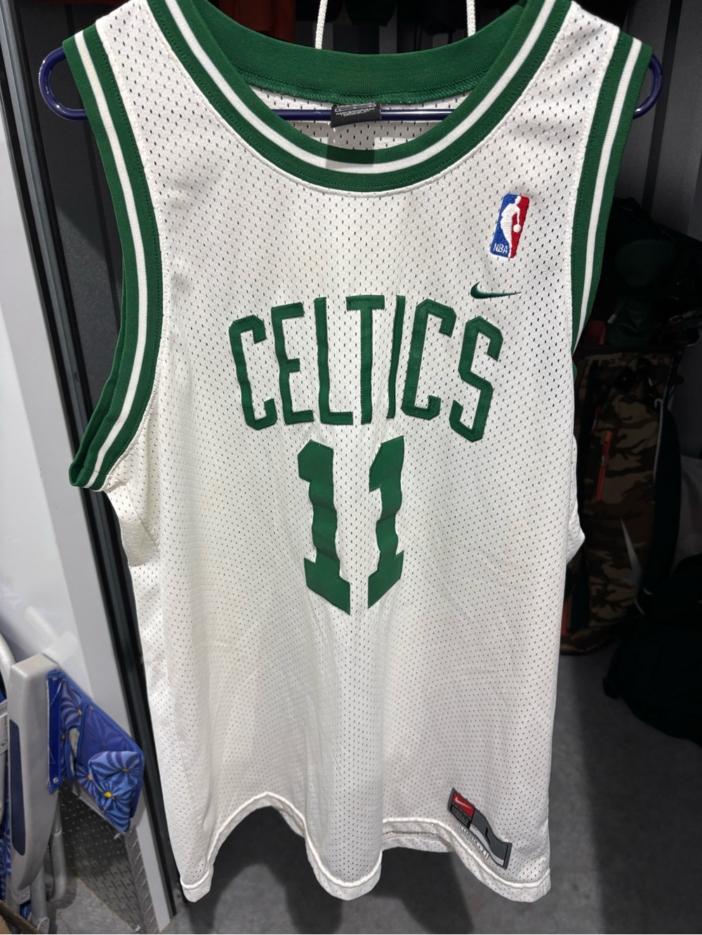 Nike Marcus Banks White and Green Celtics Jersey